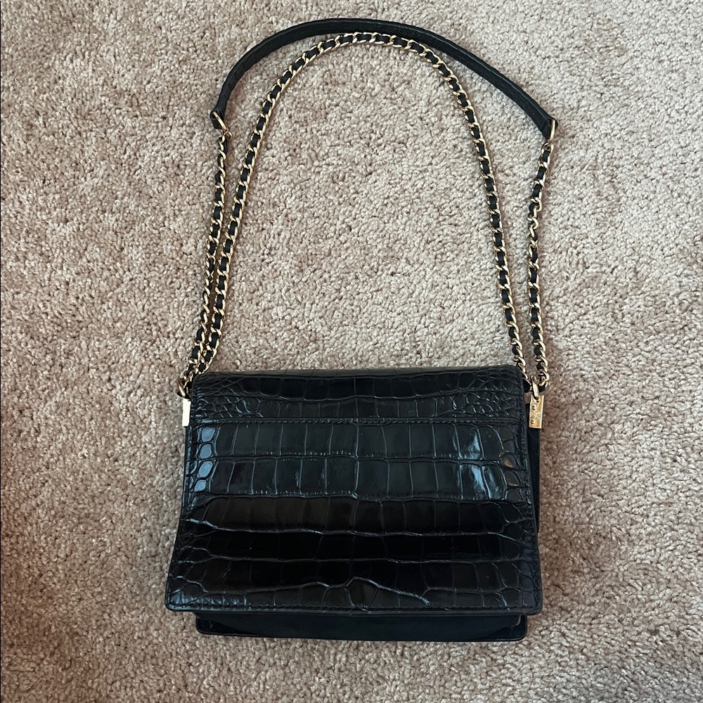 Tory Burch Croc Embossed Shoulder/Crossbody Purse - Picture 4 of 15
